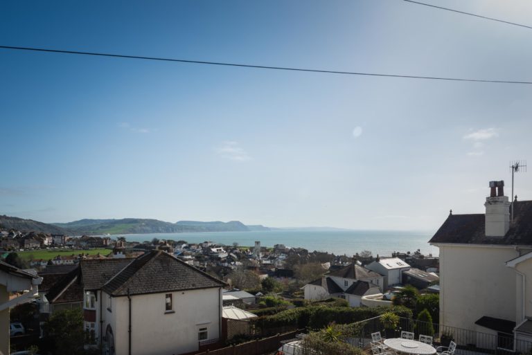 Views of Lyme Regis Bay and along Jurassic Coast from Jurassic Properties holiday cottage