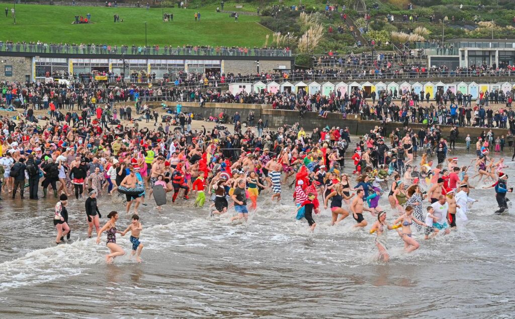 lyme regis january lunge and sea swim