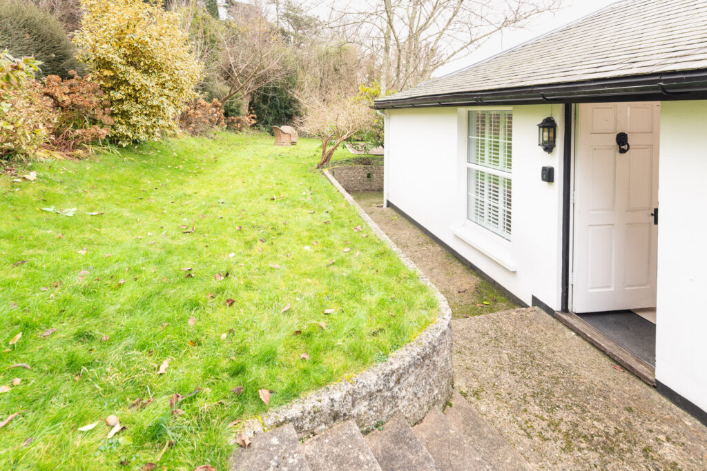 secure garden area of holiday cottage