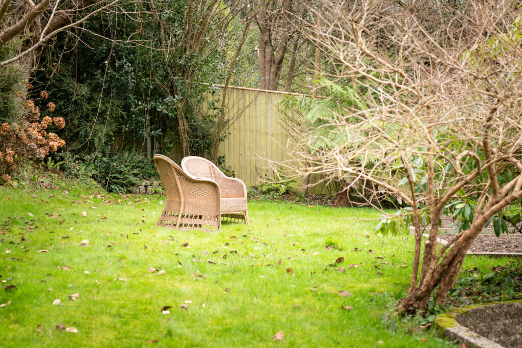 secure garden area of holiday cottage