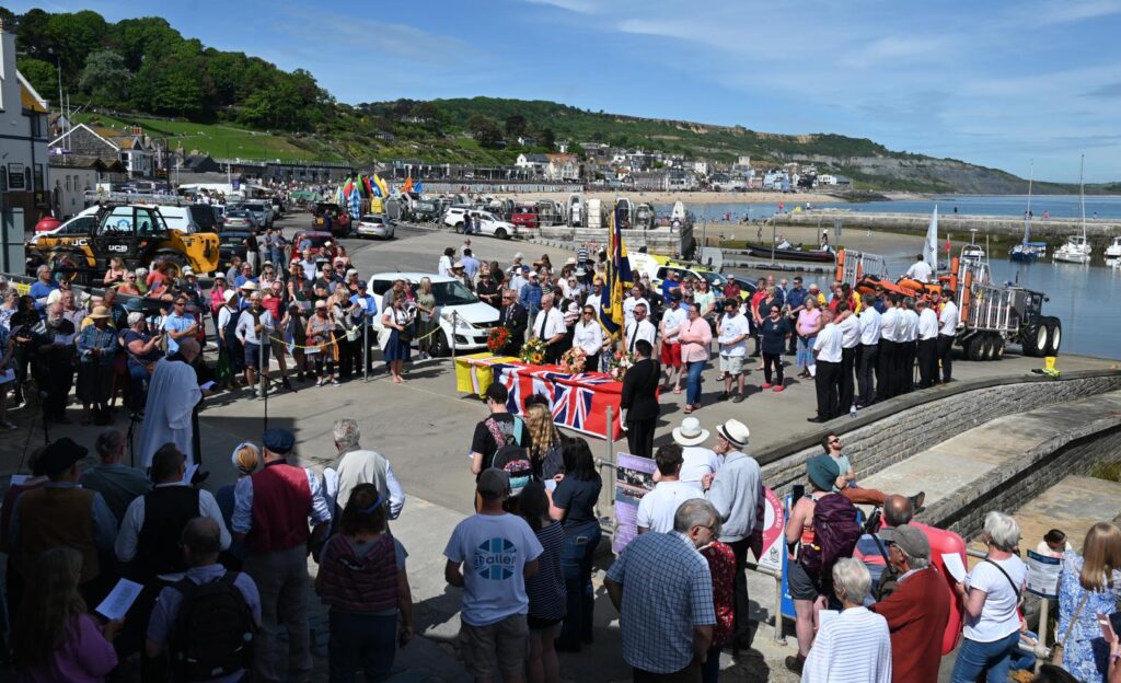 blessing of the boats Lyme Regis in May 2025