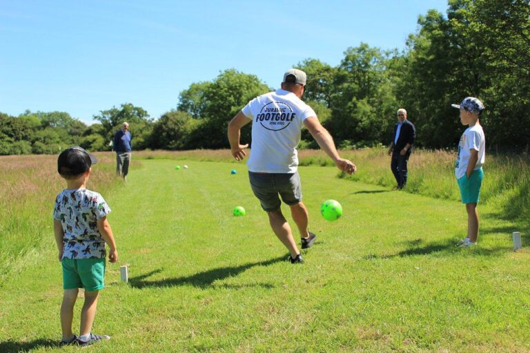 jurassic footgolf Lyme Regis for kids and school holidays and families